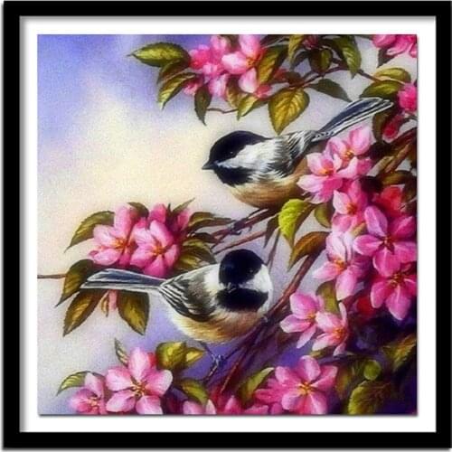 5d Diamond Embroidery full square drill diamond painting flowers birds cross stitch diy Home Decoration rolled packing