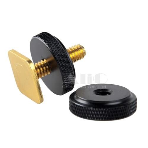 1/4" Screw to Hot shoe adapter locking up and down double screw flash light stand studio accessories