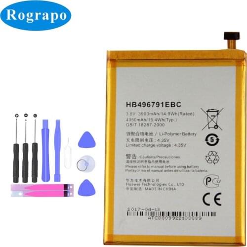 4000mAh Battery HB496791EBC For HUAWEI MATE 1 2 MT1-U06 MT2-L02 MT2-L05 Bateria Batterie Cell Original Mobile Phone Batteries