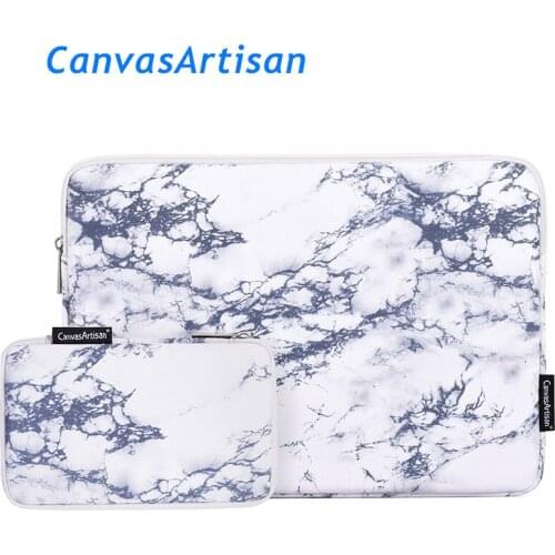 Brand CanvasArtisan Laptop Bag11,12,13,14,15,13.3,15.6,Marble Pattern Sleeve Case For Macbook Air Pro Computer,Dropship F063