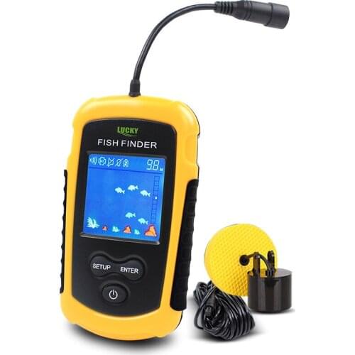 FFC1108-1 Siren 100M Lucky Fish Finder Wired Portable LCD Display Sonar Fish Finder Smart Fishing