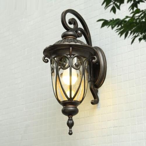 European style retro outdoor balcony corridor corridorAisle gate courtyard external wall outdoor wall lamp
