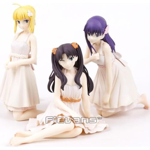 Fate stay night Tohsaka Rin Saber Lily Matou Sakura Dress ver. 1/8 Scale Painted Figure