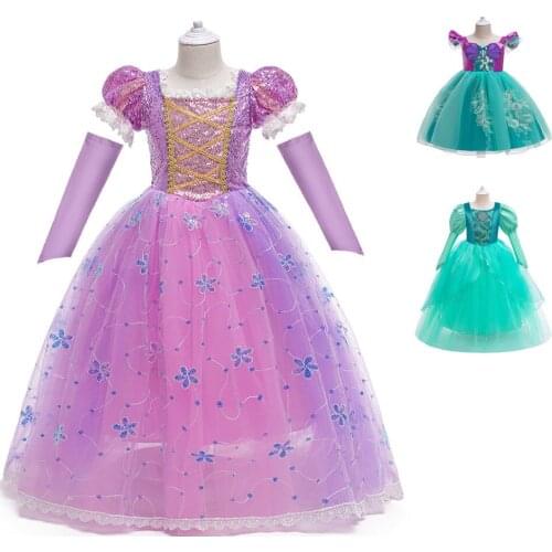 Toddler Girls Tulle Princess Dress 1-5 Year Kids Baby Elegant Wedding Tutu Prom Children Communion Formal Evening Party Clothes