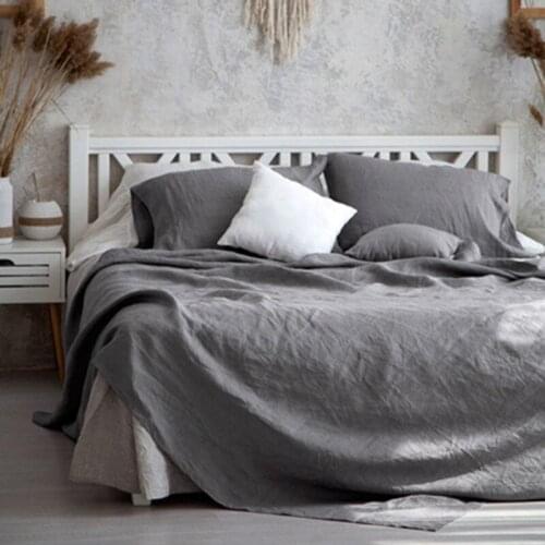 Australia Style Hot Sale Linen Bedding Set Durable Linen King Size Cheap Duvet Cover Queen Bed Sheets 135x200 King Bedspread