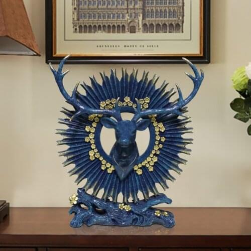 Creative Reindeer Ornaments Animal Statue Living Room Porch TV Cabinet Decoration Furnishings New Home Housewarming Gifts