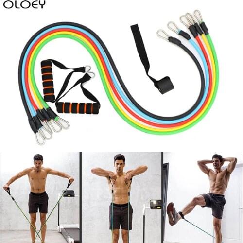 Latex Resistance Bands Crossfit Training Body Exercise Yoga Tube Pull Rope Chest Expander Pilates Fitness Equipment High Quality