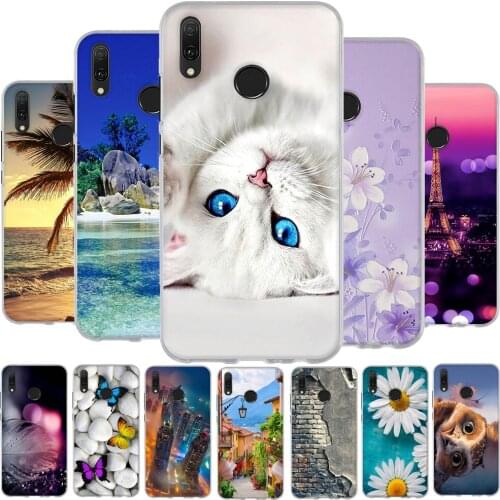 Soft Silicone Case For Huawei Enjoy 9 Plus Coque Pattern For Huawei Y9 2019 TPU Funda For Huawei Y9 2019 JKM-LX3 JKM-LX1 Case