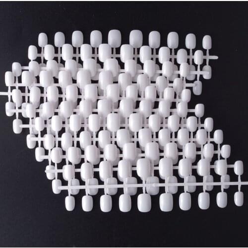 240PCS 200PCS Nude Children Fake Nails White Short Full Cover 24PCS/Set False Nails 20PCS/Set Clean Fake Nails Tips for Kids