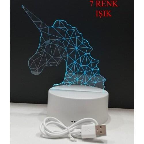 3d Luminous Unicorn Night Lamp 3
