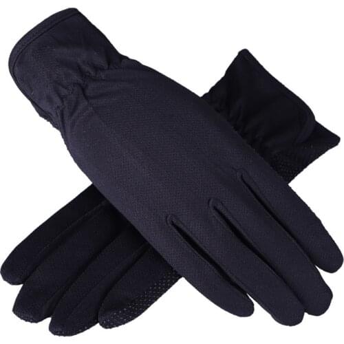 2020 New Fashion Women Summer Driving Gloves Non-slip Block UV Touch Screen Gloves Polyester Glove Women Breathable Guantes