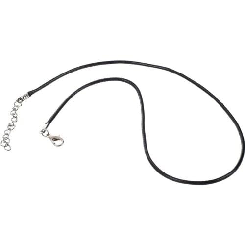 Kili 30 X Wax cotton cord necklace pendant necklace chain 2mm + Clasp