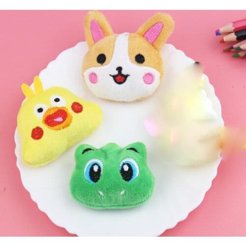 10pcs/lot Cartoon chicken frog patches applilques doll hair decoration for hair cloth and shoes diy handmade free shipping