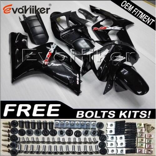 Motorcycle plastic cover for ZX6R 2003 2004 ZX 6R 03 04 black motorcycle bodywork kit