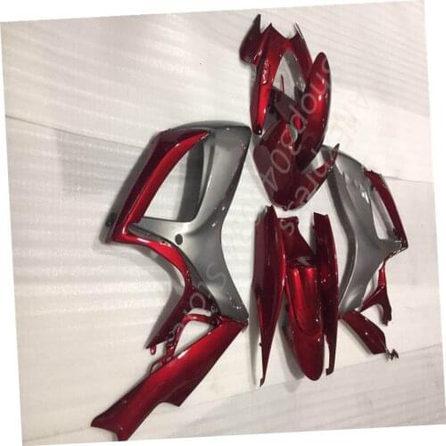 Fit For SUZUKI GSXR600 k6 06 07 GSXR750 06-07 red gray GSX R600 K6 R750 GSXR 600 750 2006 -2007 Fairing