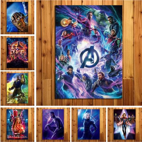 Universe Avengers Infinity War Thanos Hulk Iron Man Spiderman Marvel Movie Poster Wall Art Home Decor Print Canvas Painting