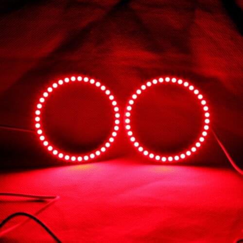 Angel Eyes Multi-Color RGB LED Turn Light Headlights DRL Remote Kit - 2PCS (60/70/80/85/90/94/100/106/110/115/120/126/140 MM)