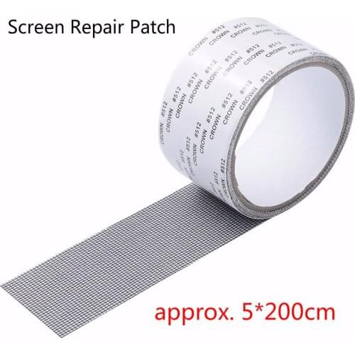 5*200cm Screen Repair Tape Window Door Waterproof Anti-Mosquito Patch Self-adhesive Super Fix Mesh Netting Broken Holes Tool