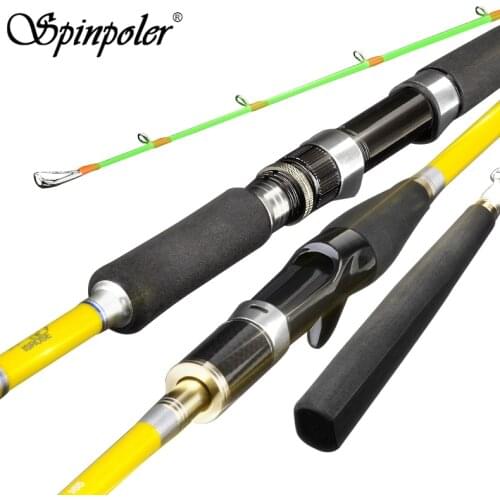 Spinpoler Saltwater Fishing Jigging Rod Carbon Boat Spinning Fishing Rod Super Sensitive Tip Casting Rod With EVA Handle