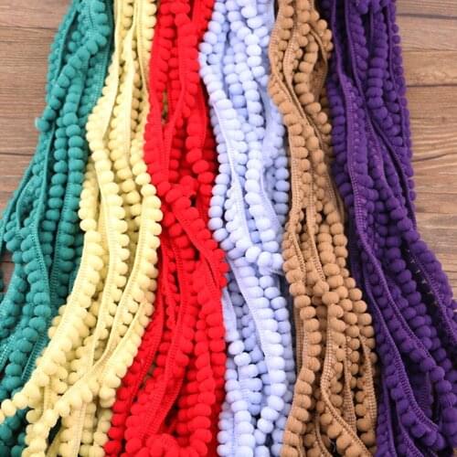 10mm DIY Home Furnishing ball colorful Ruanhua garden wedding decoration / sewing accessories POM POM LACE