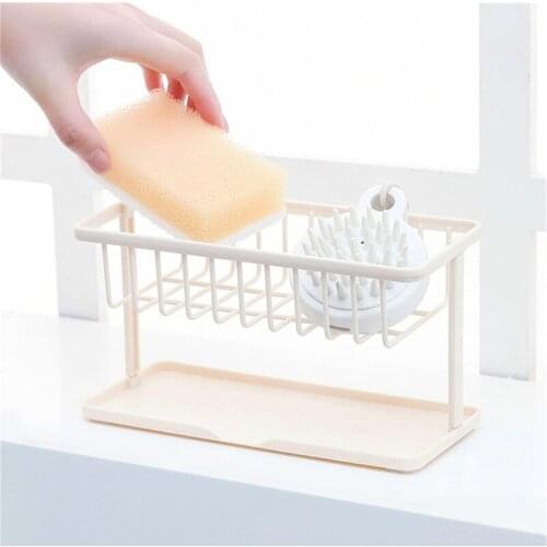 Sponge Drain Storage Rack Household Kitchen Cleaning Rag Rack Sink Countertop Rack Bathroom Accessories Kitchen Sink Shelf