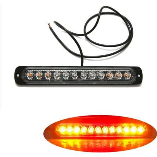 Flash LED Truck 24v 12LED Side Marker Light for Truck Car Seal Trailer RV Clearance Lamp White Strobe Light Lamp12V-24V