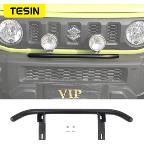 TESIN Car Front Bumper Grille Spotlight Bracket Off-road Modified Exterior Accessories for Suzuki Jimny 2019 2020 Car Styling