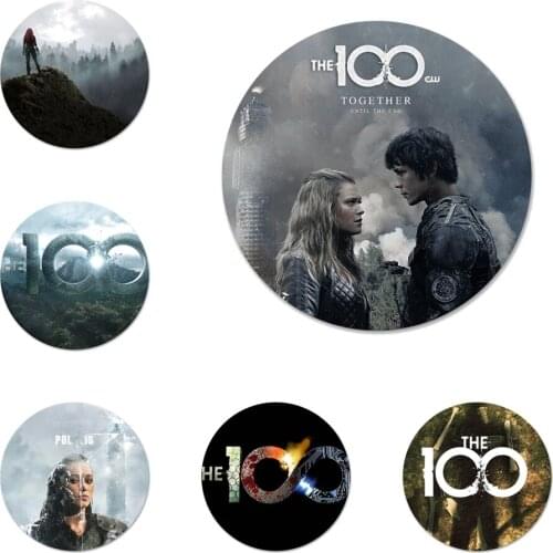 TV Show The 100 Icons Pins Badge Decoration Brooches Metal Badges For Clothes Backpack Decoration