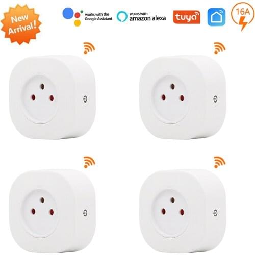 Israel IL 16A Smart Socket WiFi Wireless Switch Smart Plug 220V Power Outlet APP Remote Control Compatble Alexa Google Assistant