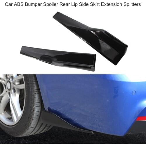 Universal Car ABS Bumper Spoiler Rear Lip Side Skirt Extension Splitters Side Fender Fins Car Styling