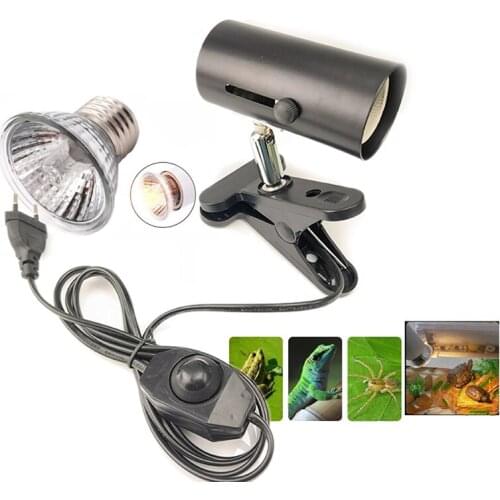 UVAUVB Reptile light lamp bulb Thermometer kit Turtle Heating Set with Clip Bulb Lamp Holder Hygrometer Tortoises Basking Lamp