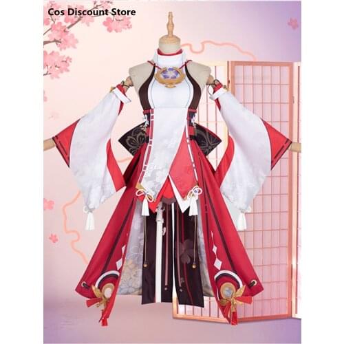 STOCK Hot Game Genshin Impact BaZhongShenZi Womens Costume Amine Ba Zhong Shen Zi Cosplay Costume Sizes XS-XL 2021 New