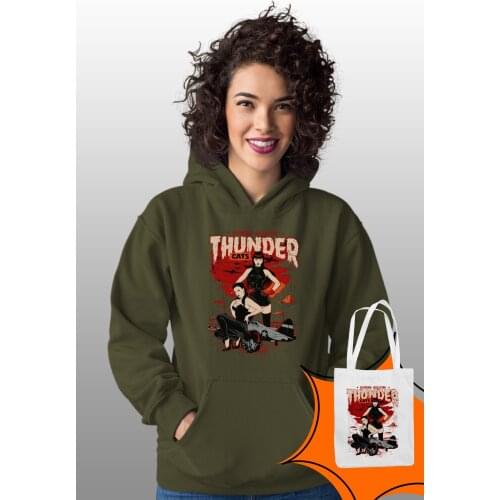 Angemiel Wear Thunder Green Women 'S Hooded Sweatshirt Bags Kombin