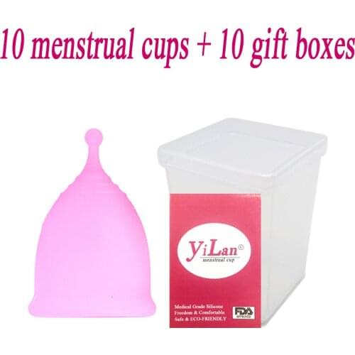 10 Pcs Medical Grade Silicone Feminine Hygiene Menstrual Cup Soft Womens Menstrual Cup Menstrual Cup & Feminine Hygiene Care