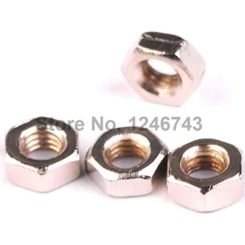 100PCS M3 Nuts M3 Stud Nuts Hex Nuts