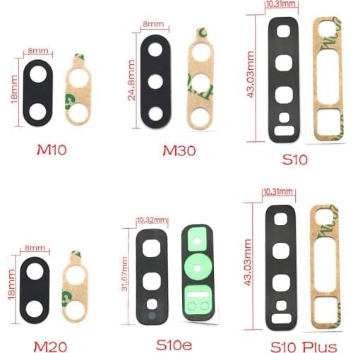 100pcs, Replacement Camera Glass Lens with sticker glue For Samsung Galaxy S20 Plus Ultra A42 M21 M10 M20 M30 S10e S10 S20 fe