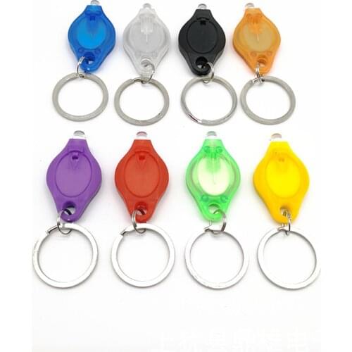 300pcs Mini LED Flashlight Keychain Portable Outdoor Party Light Torch Key Ring Emergency Camping Lamp Backpack W0137