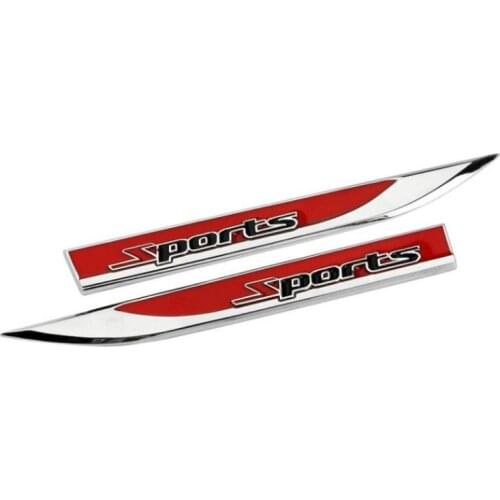 3D Car Styling Side Wing Badge Emblem Fender Sport Car Sticker For Chevrolet Cruze Trax Aveo Lova Sail Epica Captiva Volt Cobalt