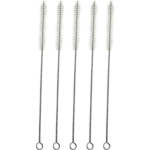 5Pcs/lot Feeding Bottle Cleaning Brush Stainless Steel Wash Drinking Pipe Straw Baby Bottle Brush Cleaner