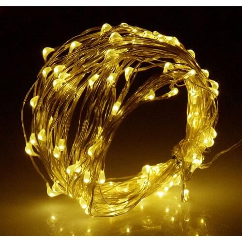 Aifeng Fairy Lights Aa Battery Powered Usb Silver Copper Wire Light 10m 5m 4m 3m 2m 10m Led String Led Lights Decoration Garland