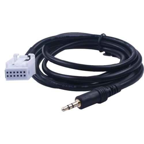 Car 3.5mm Audio Music AUX Cable Input Adapter For Mercedes Benz W203 C Class W169 W245 W203 W209 W164
