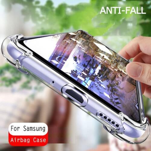 Airbag Case On For Samsung Galaxy A32 A42 A52 A72 Shockproof Silicone Soft Case Samsun A51 A71 A41 A31 A11 A01 Soft TPU Cases
