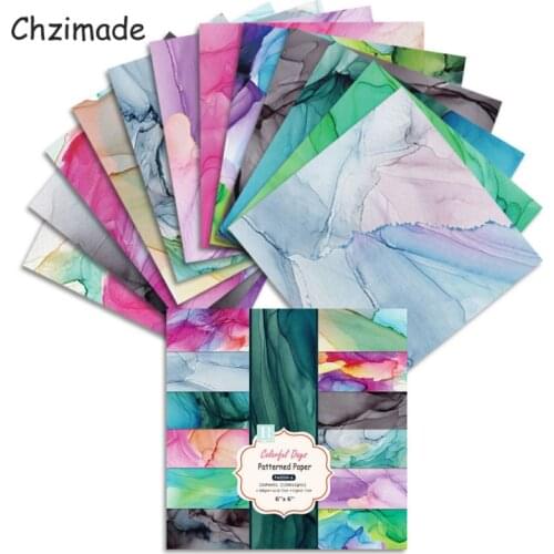 Chzimade 12Sheets Junk Journal Scrapbooking Paper Packs For Cards Making Handmade Craft Paper Crafts Background Pad Decor