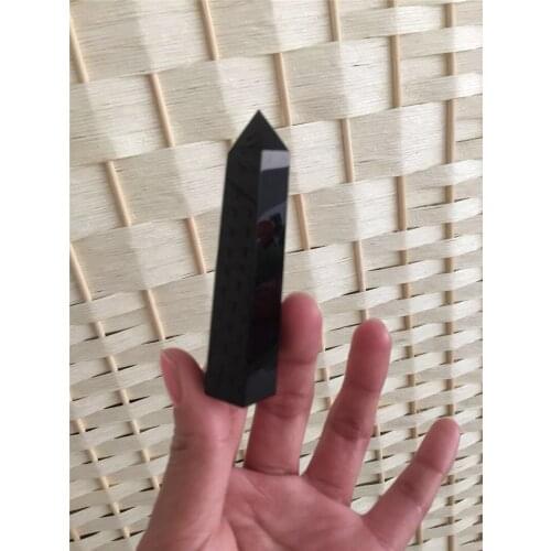 Energy gemstone 100% Natural black obsidian Crystal single Wand Healing Crystal Quartz wholesale