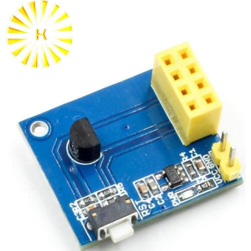 ESP8266 ESP-01 ESP-01S ESP01 DS18B20 Temperature Humidity Sensor Module Wifi NodeMCU For Arduino Smart Home DIY Kit Connector