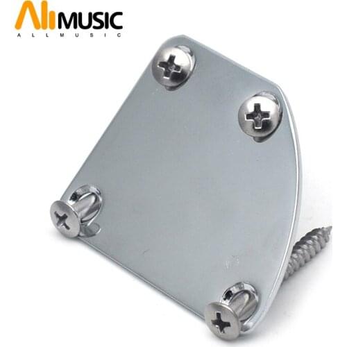 Chrome Guitar Neck Plates for Electric Bass Guitar 1pcs