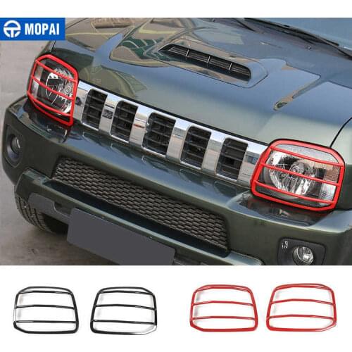 MOPAI Car Lamp Hoods for Suzuki jimny 2007 Up Metal Car Headlight Head Light Lamp Cover Stickers for Suzuki jimny Accessories