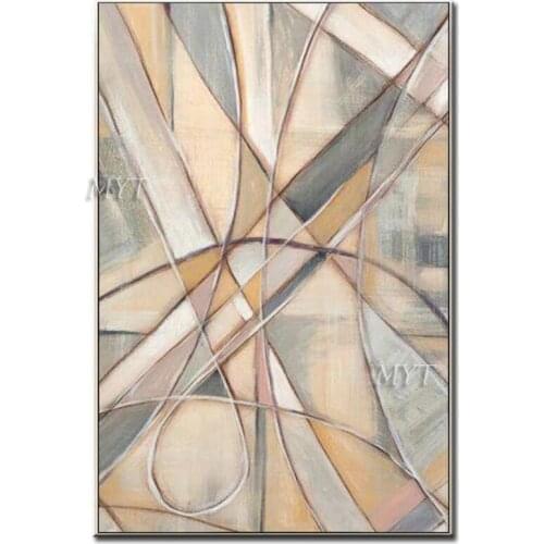 Oil Painting The Artistic Abstraction Of Modern Lines Handpainted Wall Art Home Decor Picture Modern On Canvas Frameless