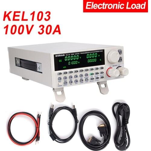 KEL103 Professional electrical programming Digital Control DC Load Electronic Loads Battery Tester Load 300W 120V 30A KEL 102