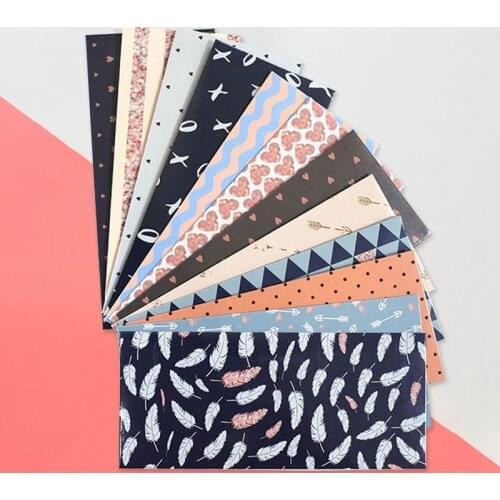 12Pcs Envelopes Set Printed Cash Envelopes with 12Pcs Budget Sheets Label Stickers